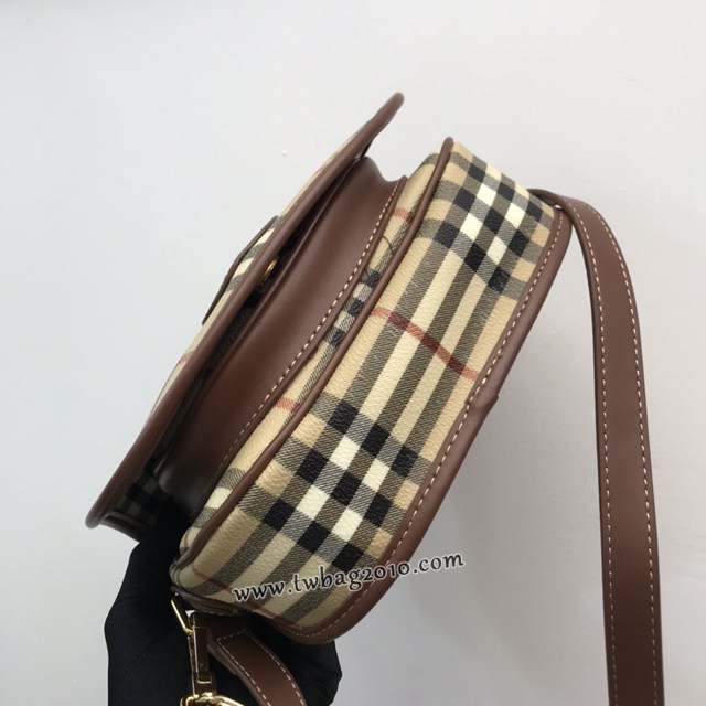 Burberry專門店新款中古vintage系列新款單肩斜挎馬鞍包 巴寶莉單肩斜挎女包 yxb1028